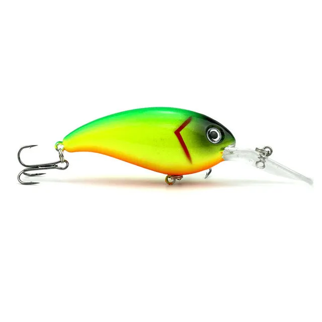 1pcs 14g 10cm Crankbait Fishing Wobblers Hard bait Bass Spinner Fishing Lures 17 Colors Pesca fishing tackle YE-195