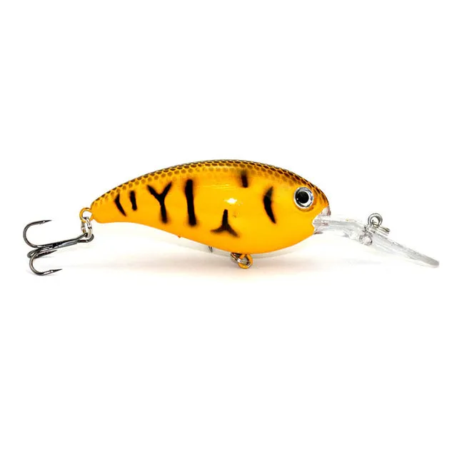 1pcs 14g 10cm Crankbait Fishing Wobblers Hard bait Bass Spinner Fishing Lures 17 Colors Pesca fishing tackle YE-195