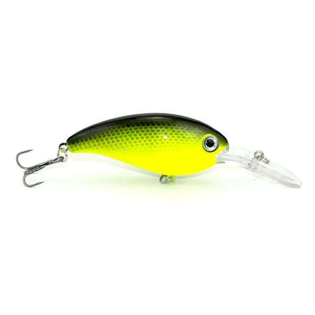 1pcs 14g 10cm Crankbait Fishing Wobblers Hard bait Bass Spinner Fishing Lures 17 Colors Pesca fishing tackle YE-195