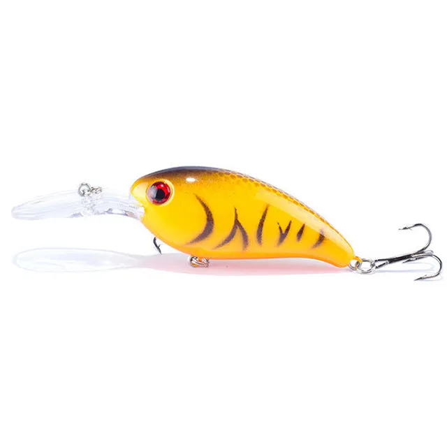 1pcs 14g 10cm Crankbait Fishing Wobblers Hard bait Bass Spinner Fishing Lures 17 Colors Pesca fishing tackle YE-195