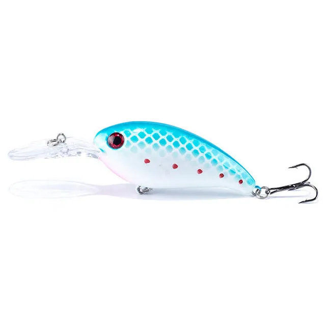 1pcs 14g 10cm Crankbait Fishing Wobblers Hard bait Bass Spinner Fishing Lures 17 Colors Pesca fishing tackle YE-195