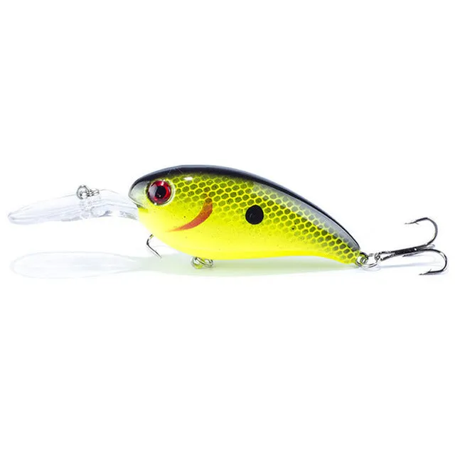 1pcs 14g 10cm Crankbait Fishing Wobblers Hard bait Bass Spinner Fishing Lures 17 Colors Pesca fishing tackle YE-195