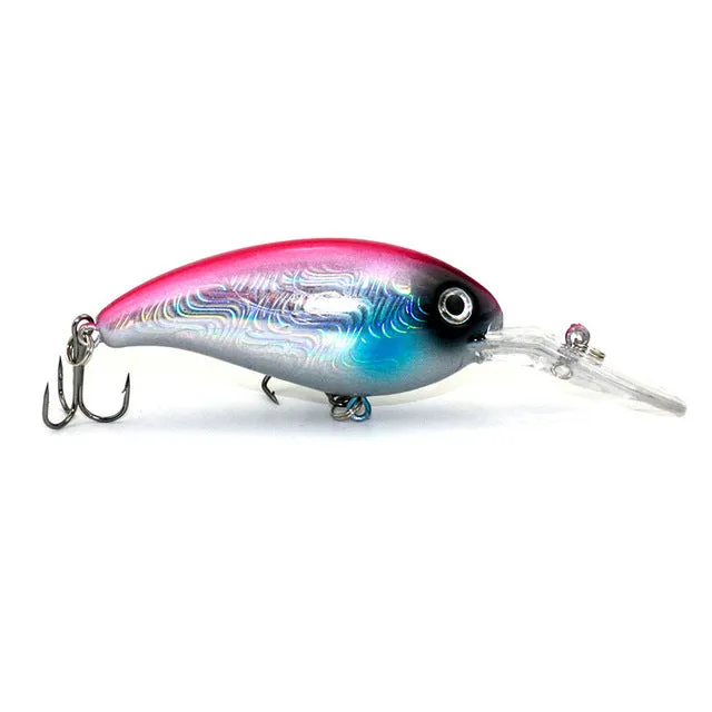 1pcs 14g 10cm Crankbait Fishing Wobblers Hard bait Bass Spinner Fishing Lures 17 Colors Pesca fishing tackle YE-195