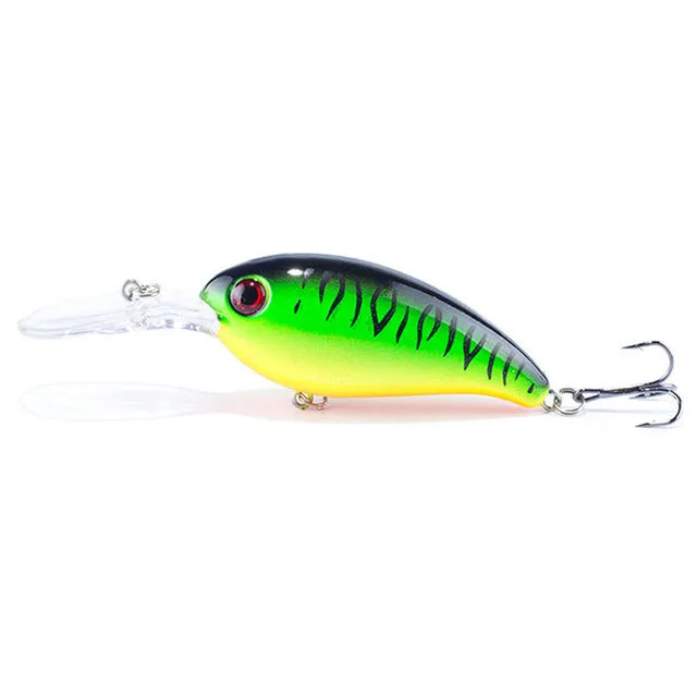 1pcs 14g 10cm Crankbait Fishing Wobblers Hard bait Bass Spinner Fishing Lures 17 Colors Pesca fishing tackle YE-195