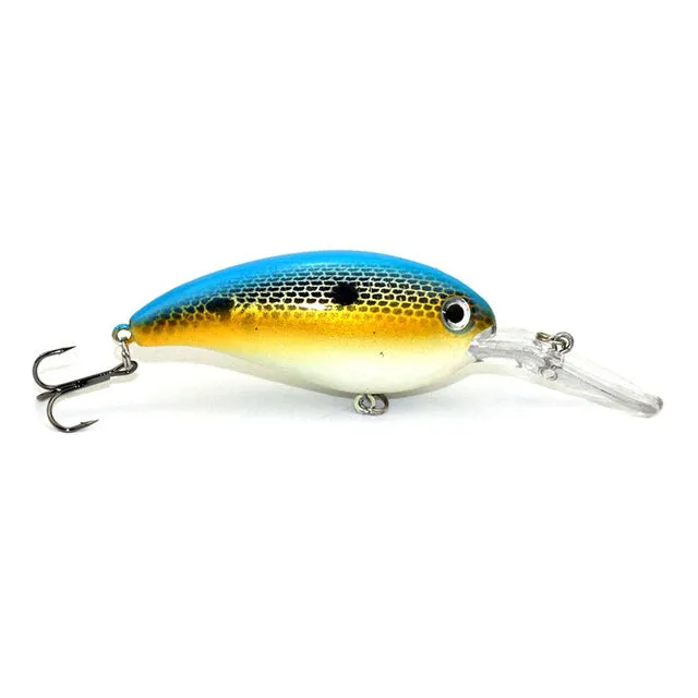 1pcs 14g 10cm Crankbait Fishing Wobblers Hard bait Bass Spinner Fishing Lures 17 Colors Pesca fishing tackle YE-195