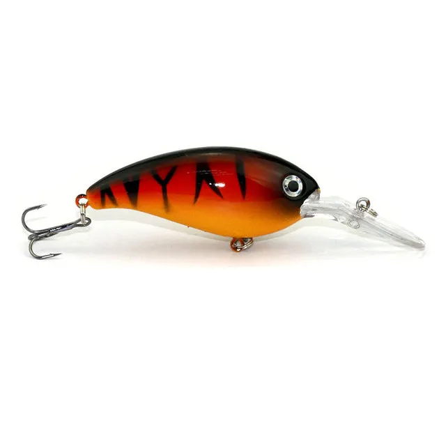 1pcs 14g 10cm Crankbait Fishing Wobblers Hard bait Bass Spinner Fishing Lures 17 Colors Pesca fishing tackle YE-195