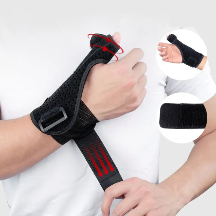 2 PCS Wrist Brace Sprain Fracture Tenosynovitis Thumb Steel Bar Support, Size: Free Size, Specification: Right Hand