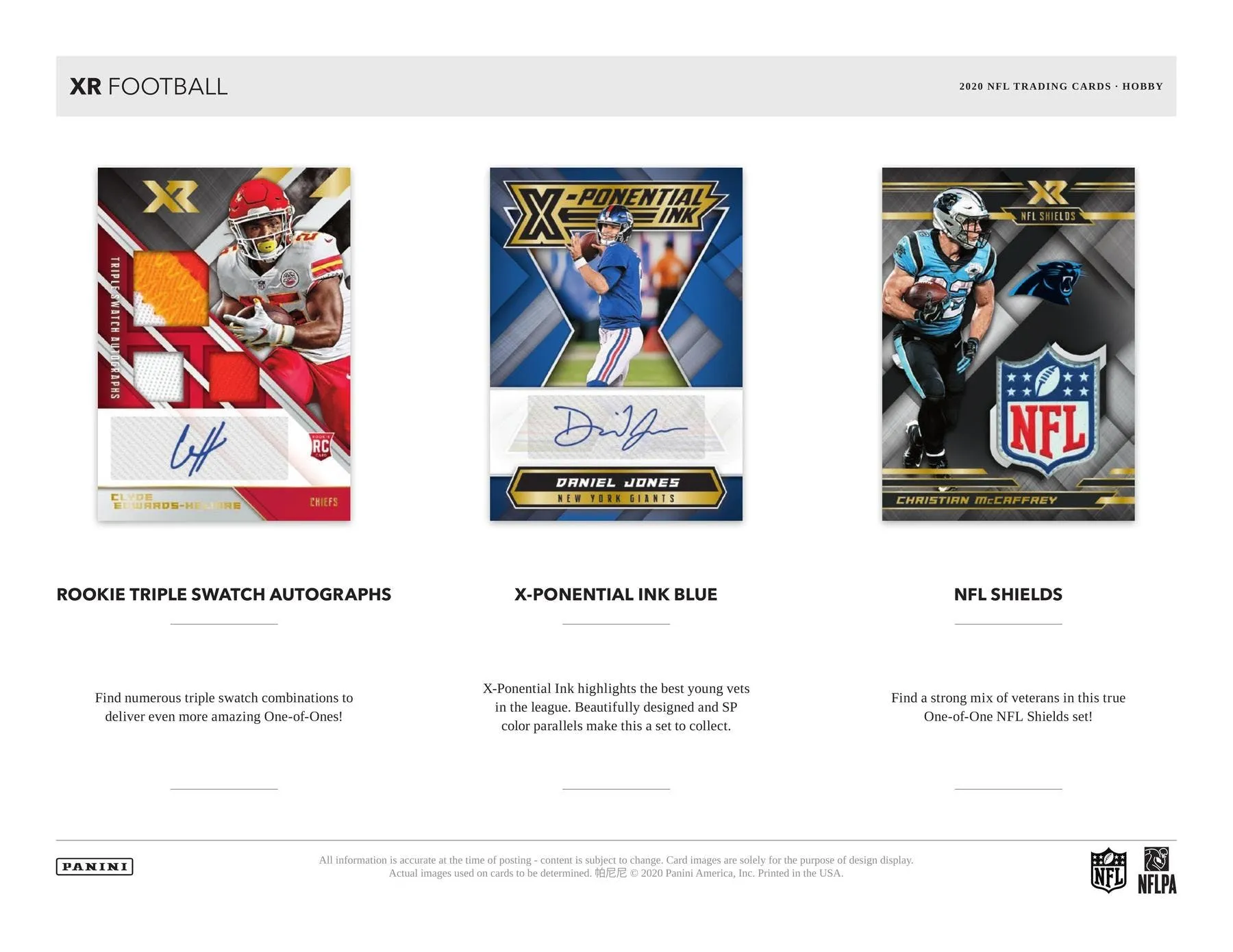 2020 Panini XR Football Hobby Box