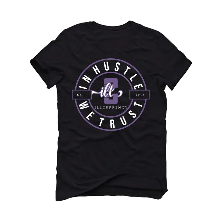 A Ma Maniere x Air Jordan 4 SP "Violet Ore" Black T-Shirt (In Hustle We Trust)