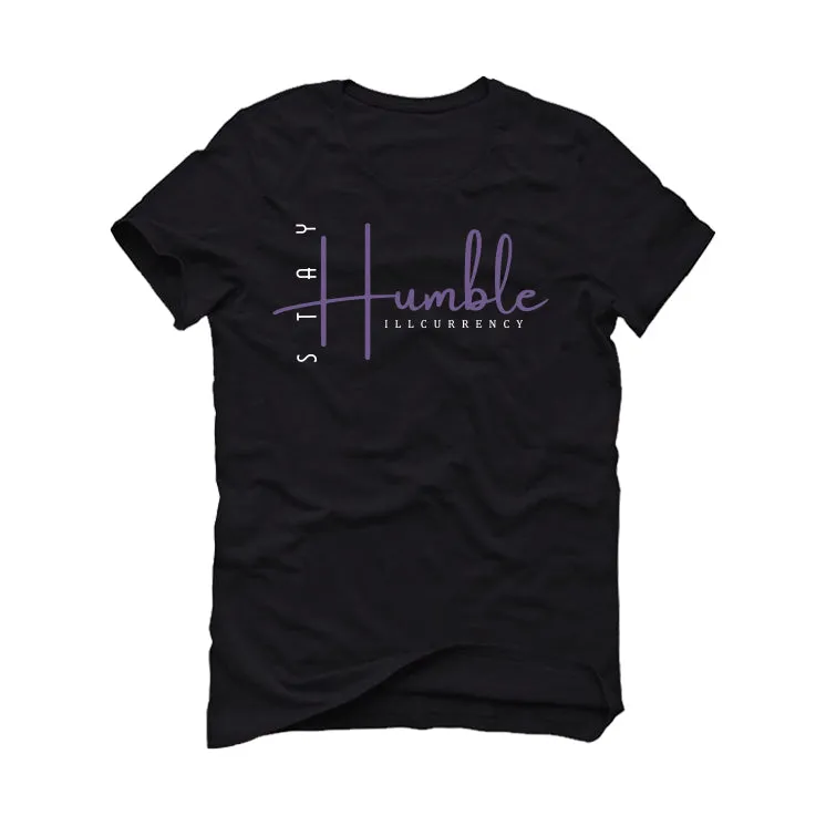 A Ma Maniere x Air Jordan 4 SP "Violet Ore" Black T-Shirt (Stay Humble)