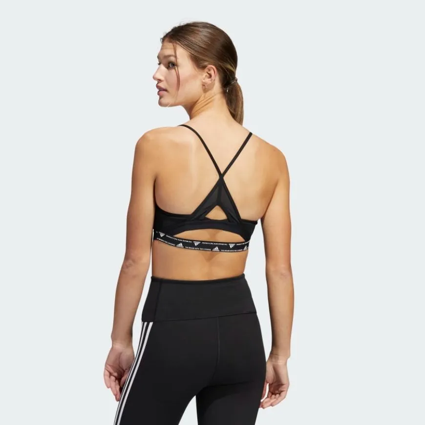 Adidas Aeroreact Training Light-Support Women Training Bra Black