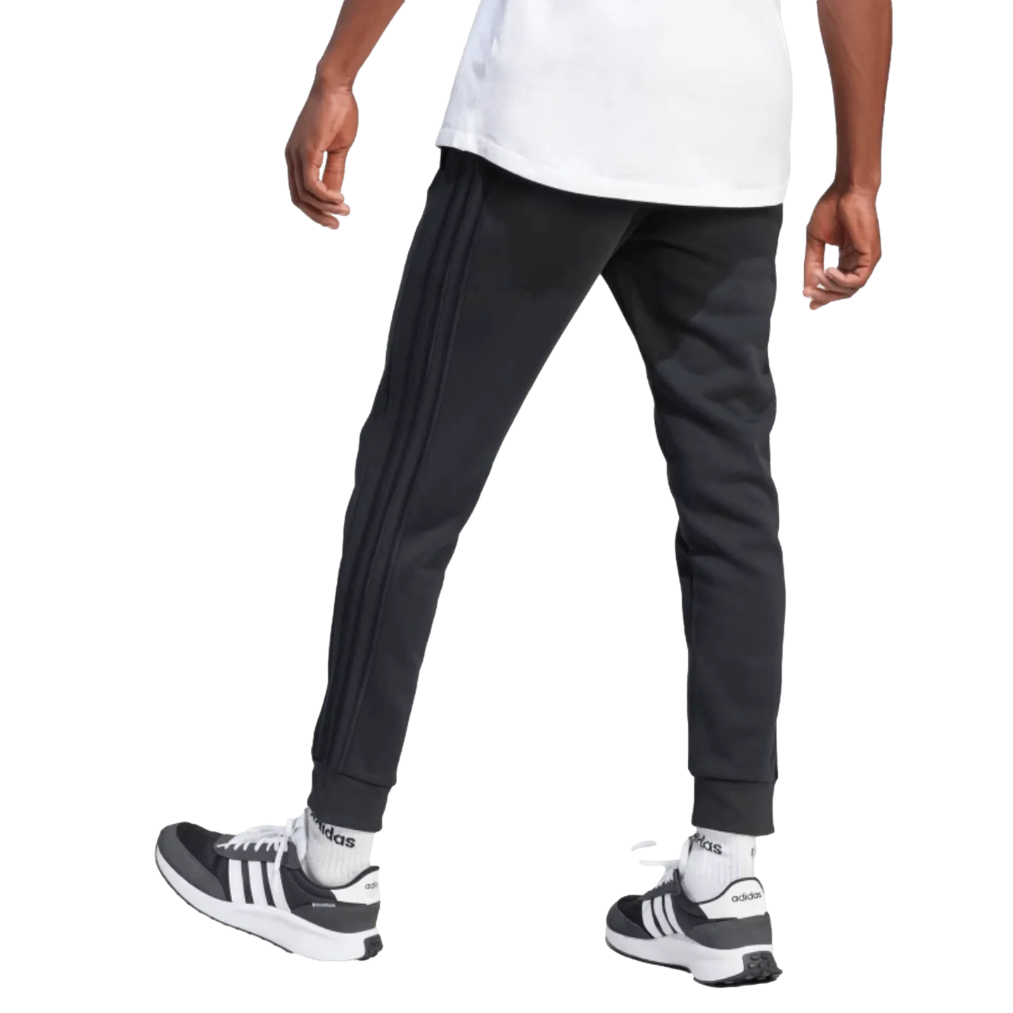 Adidas Essentials Fleece Tapered Cuff 3 Stripe Pants