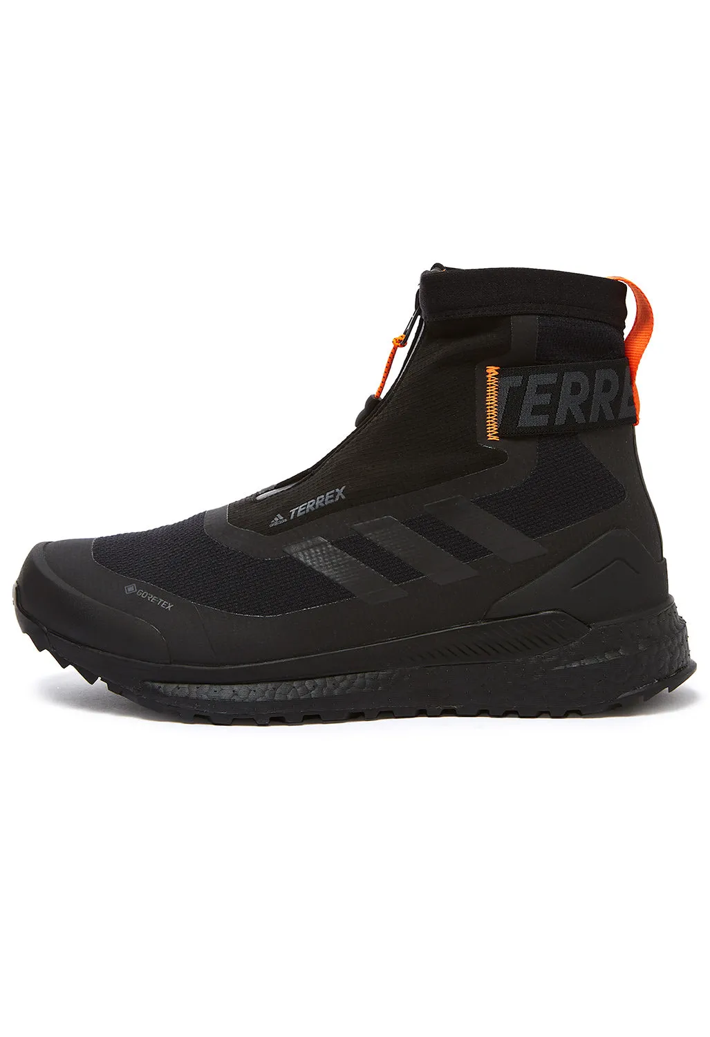 adidas Terrex Free Hiker COLD.RDY Men's Boots - Core Black/Core Black/Orange