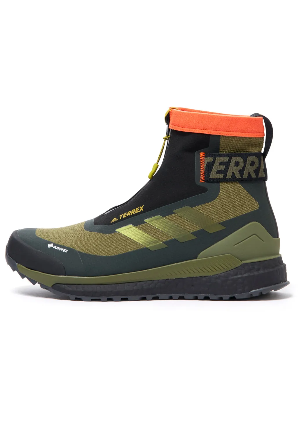 adidas Terrex Free Hiker COLD.RDY Men's Boots - Focus Olive/Pulse Olive/Impact Orange