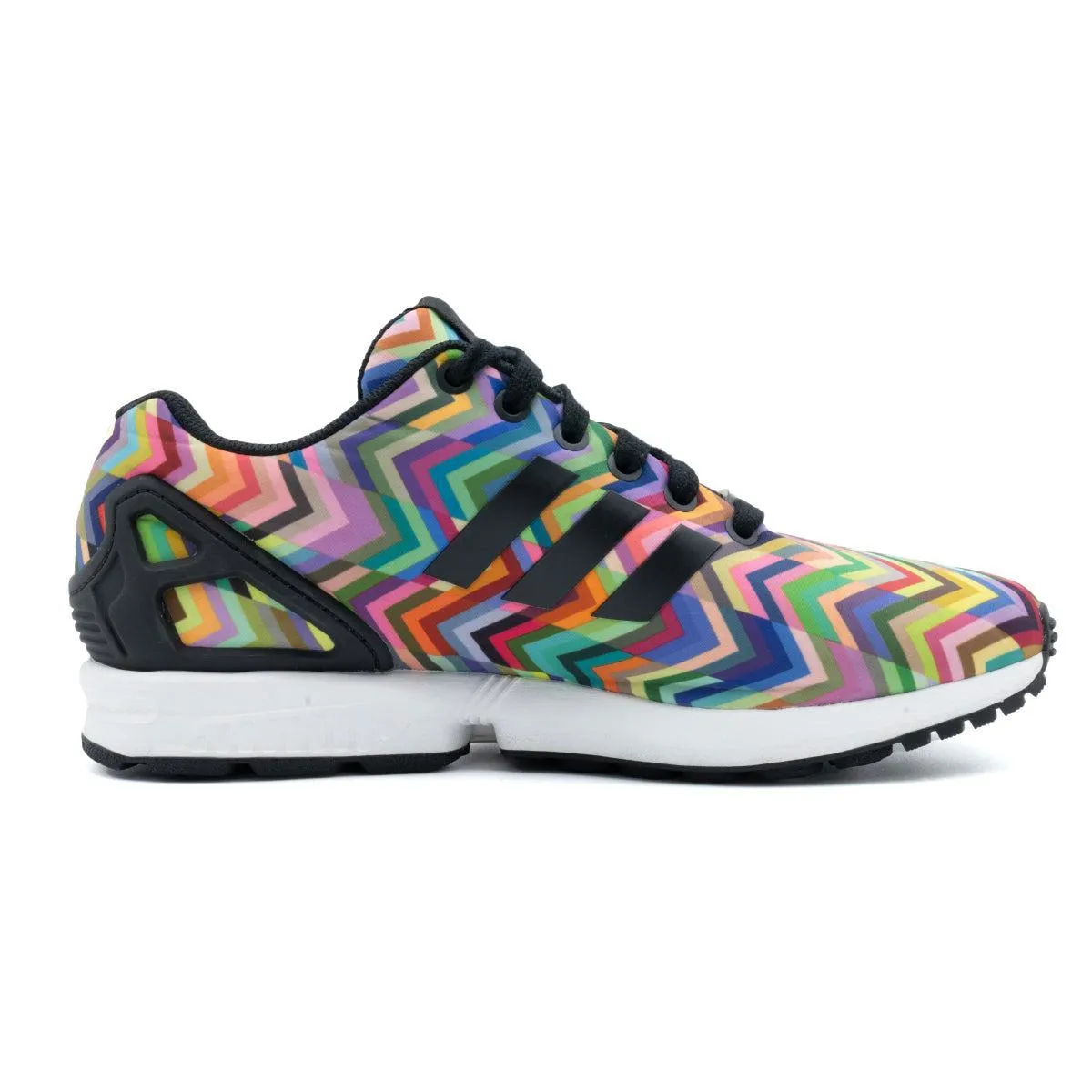 Adidas Zx Flux Chevron Prism Sport Shoes Fabric Multicolour Colour For Women