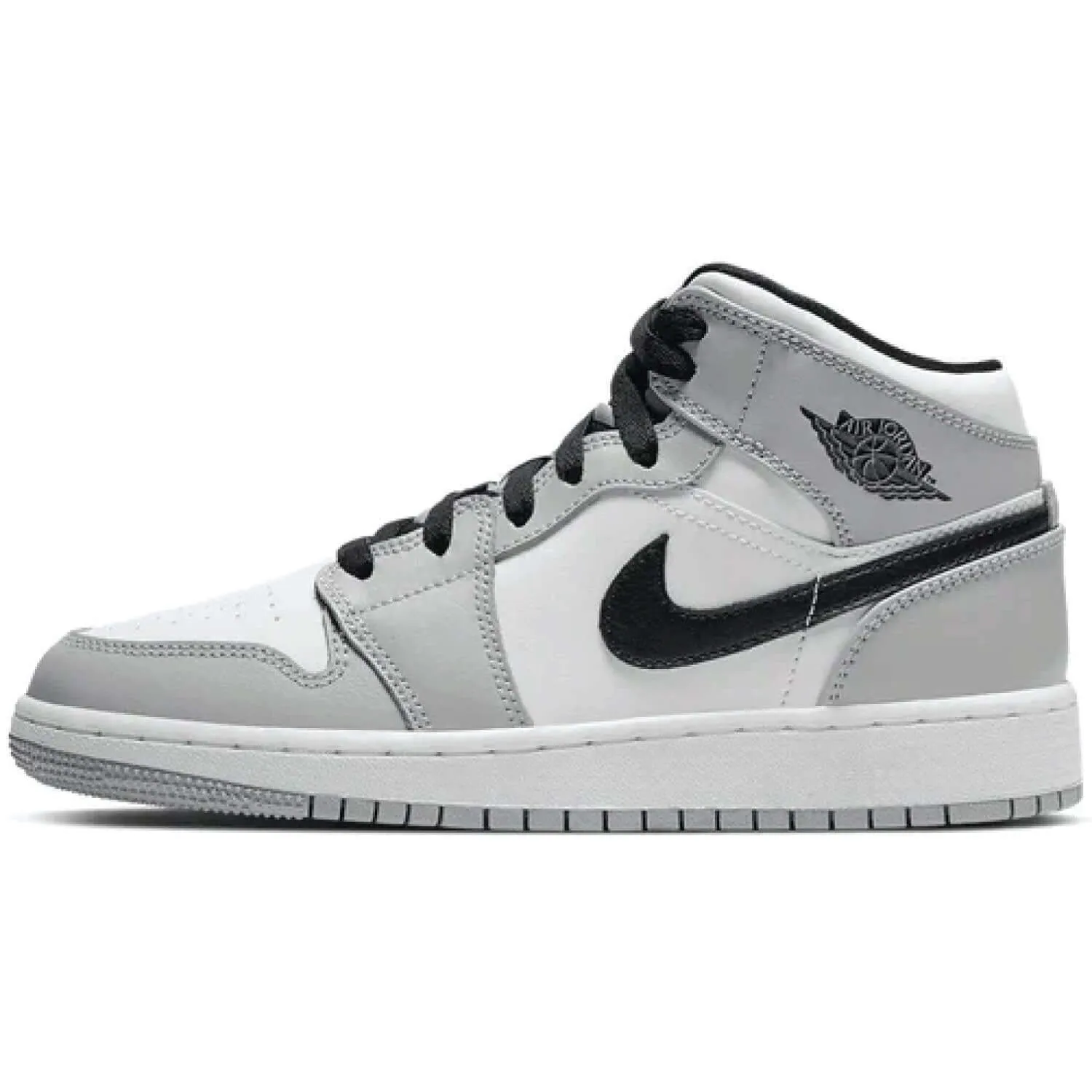 Air Jordan 1 Mid GS Light Smoke Grey