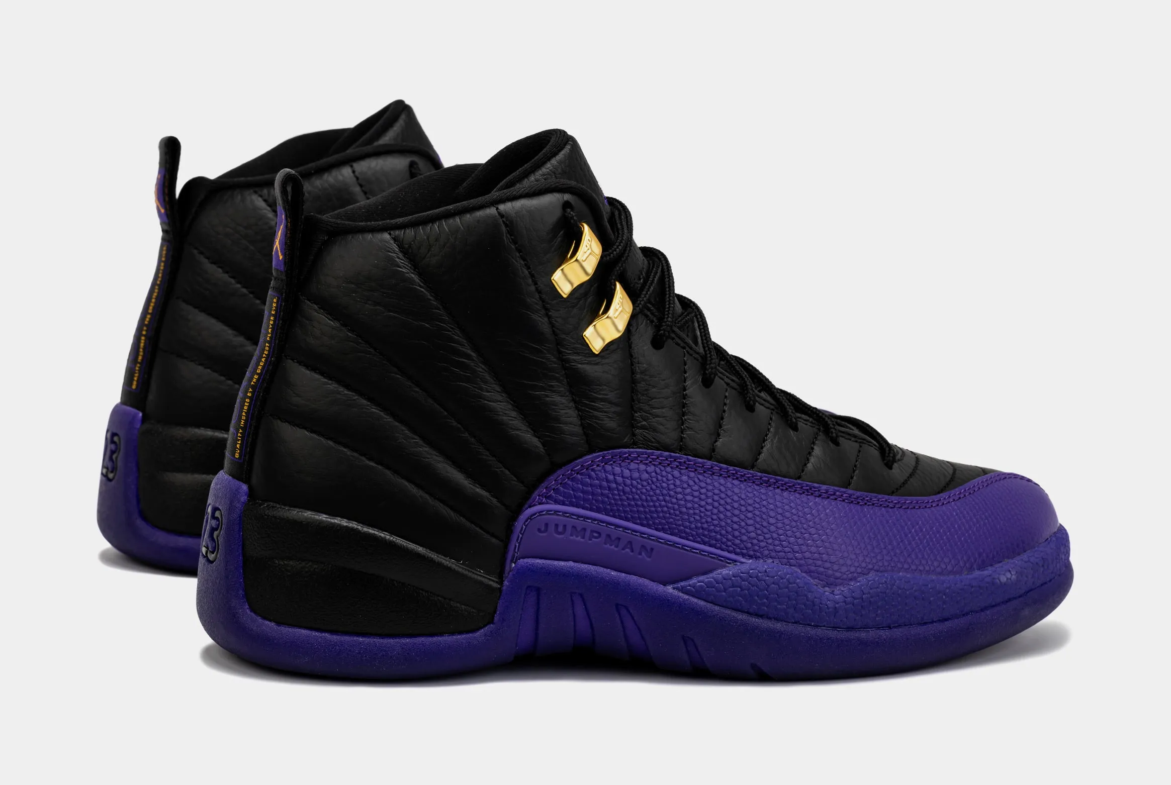 Air Jordan 12 Retro Field Purple Mens Lifestyle Shoes (Black/Purple)