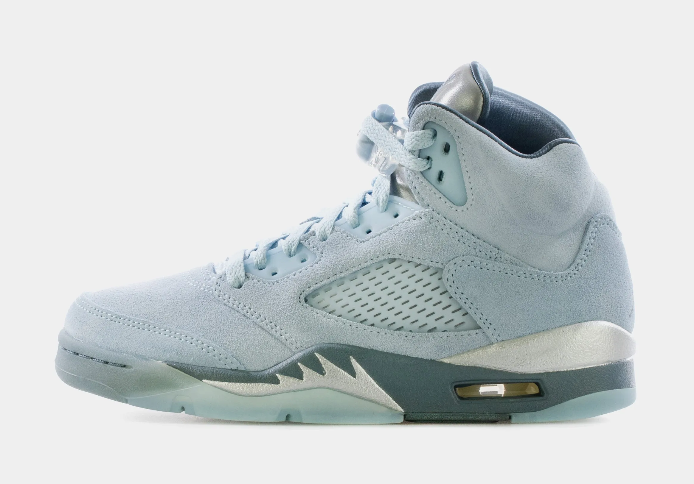 Air Jordan 5 Retro Bluebird Womens Lifestyle Shoe (Photo Blue/Football Grey/Metallic Silver/White) Limit One Per Customer