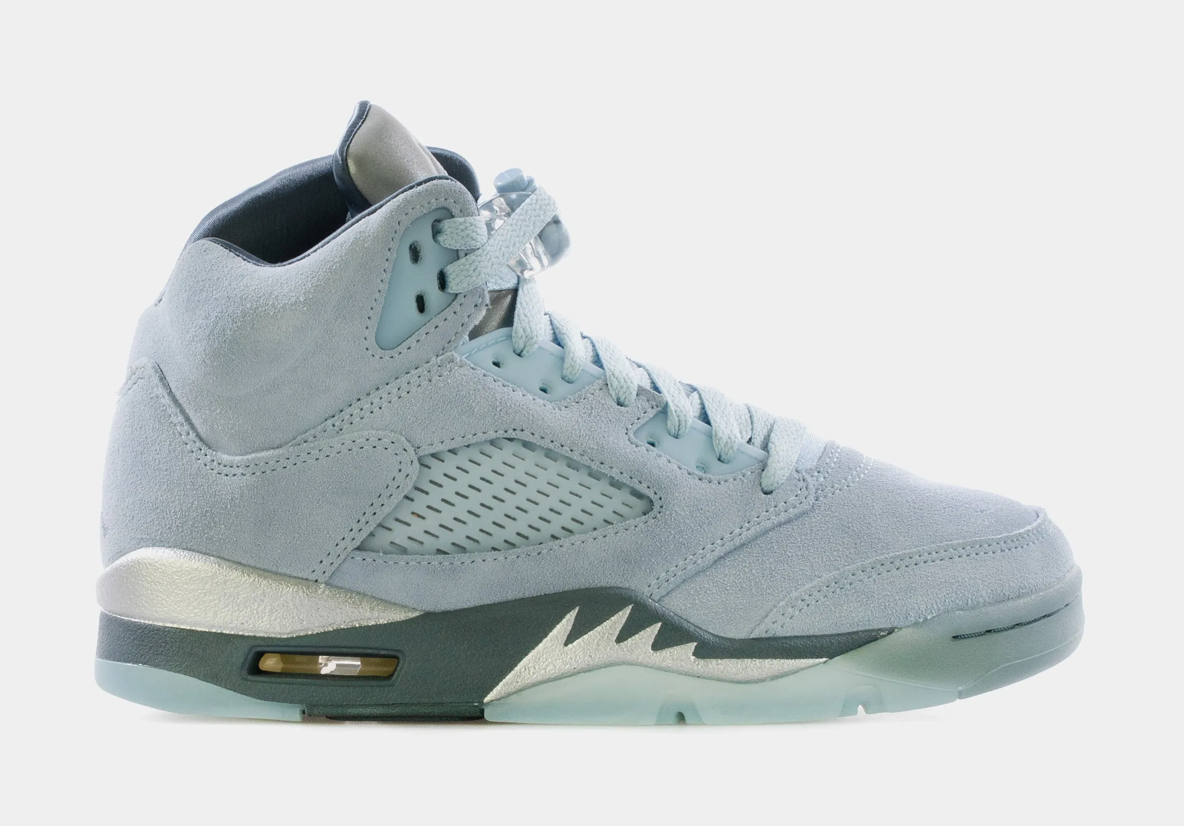 Air Jordan 5 Retro Bluebird Womens Lifestyle Shoe (Photo Blue/Football Grey/Metallic Silver/White) Limit One Per Customer