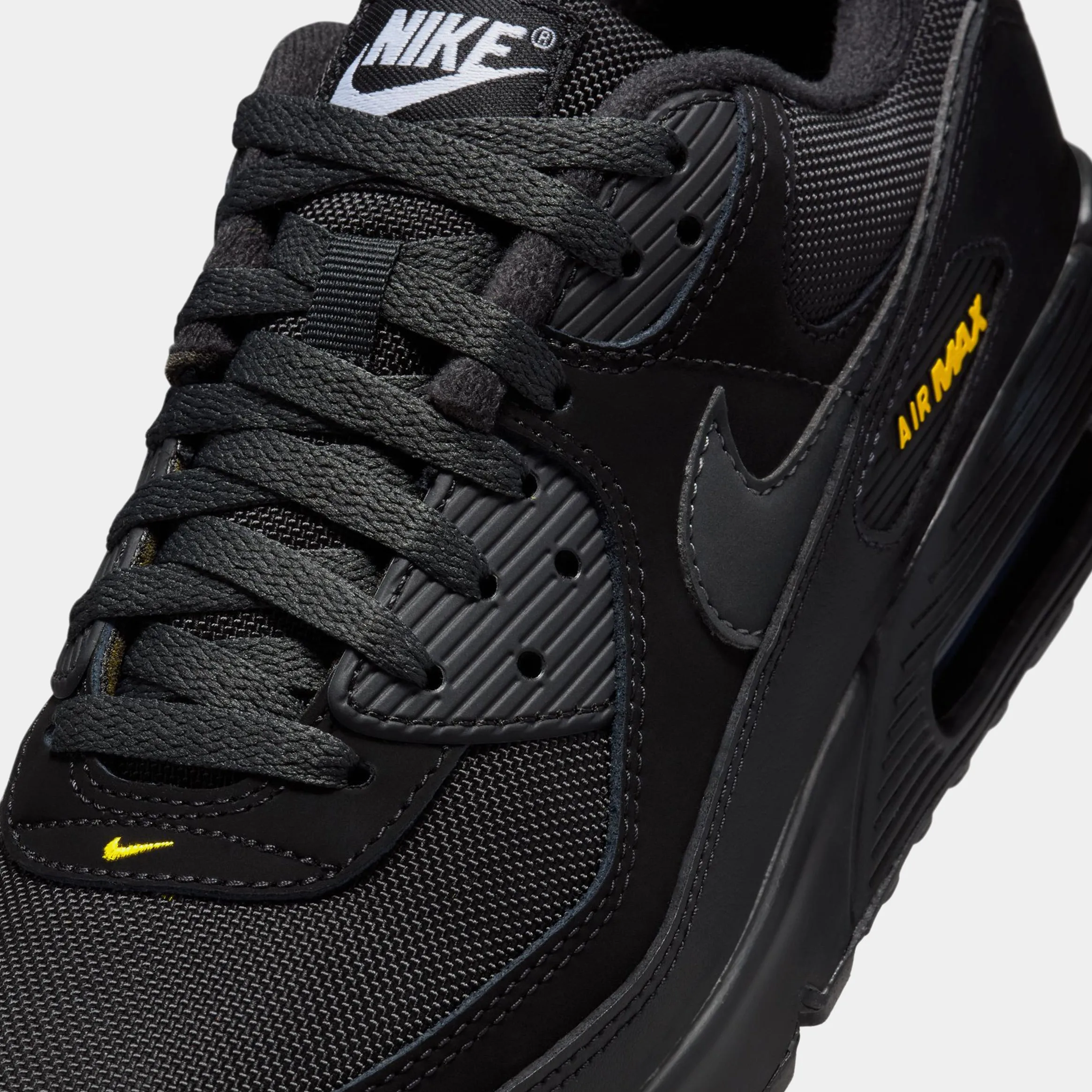 Air Max 90 Black Speed Yellow Mens Running Shoes (Black/Yellow)