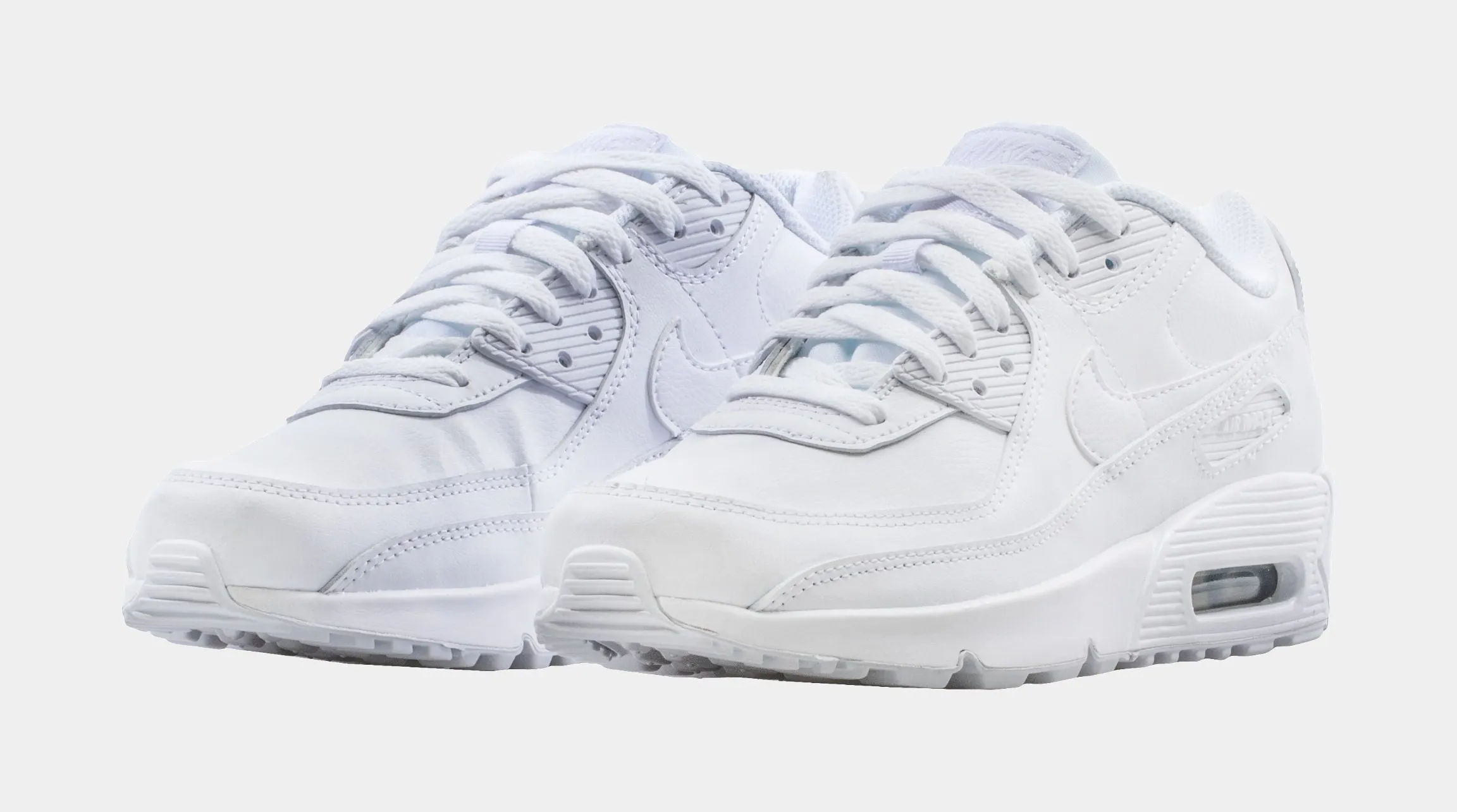 Air Max 90 LTR Grade School Lifestyle Shoes (White)