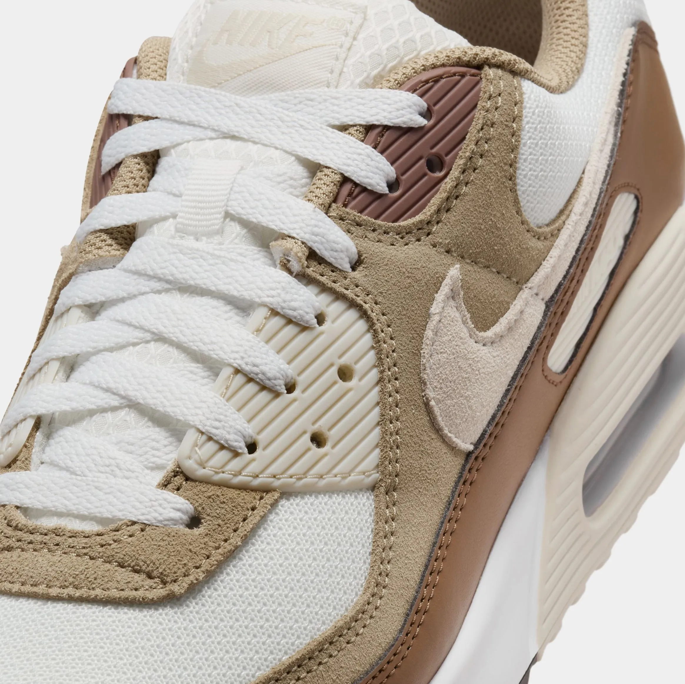 Air Max 90 Summit White Mens Lifestyle Shoes (Summit White/Khaki/Black)