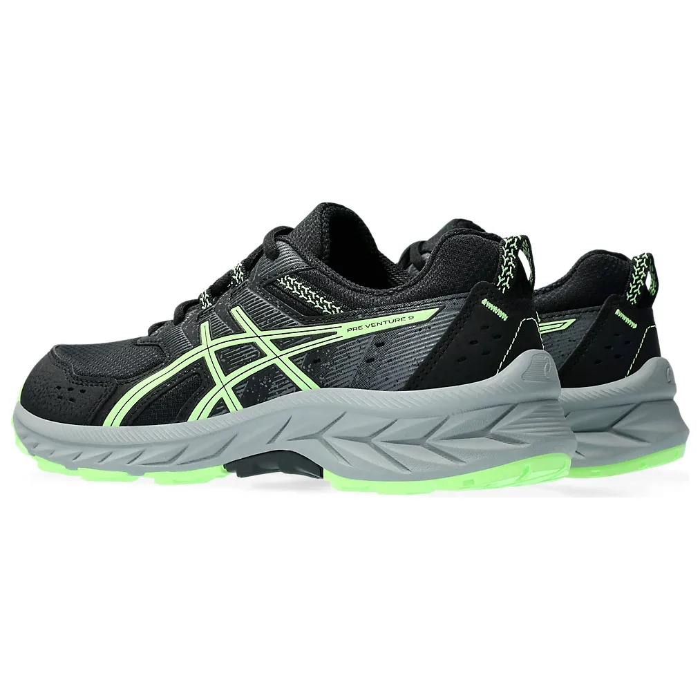 Asics Kids Trainer Pre Venture 9 GS Black/Illuminate Green