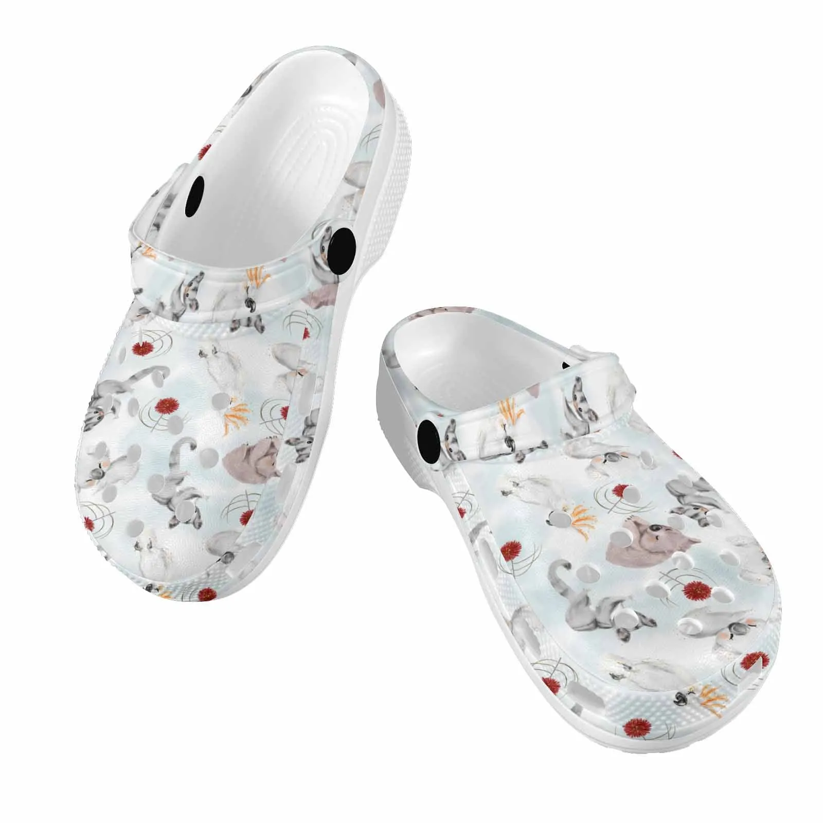 Australian Animals Koala, Sugar Glider, Wombat  Custom Print Kids Clogs