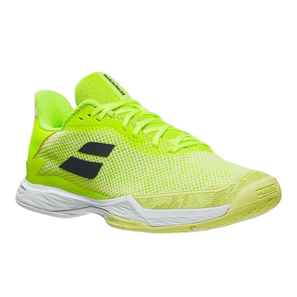 Babolat Jet TERE All Court Kids & Women Light Yellow Limelight Handball Volleyball Tennis Shoes