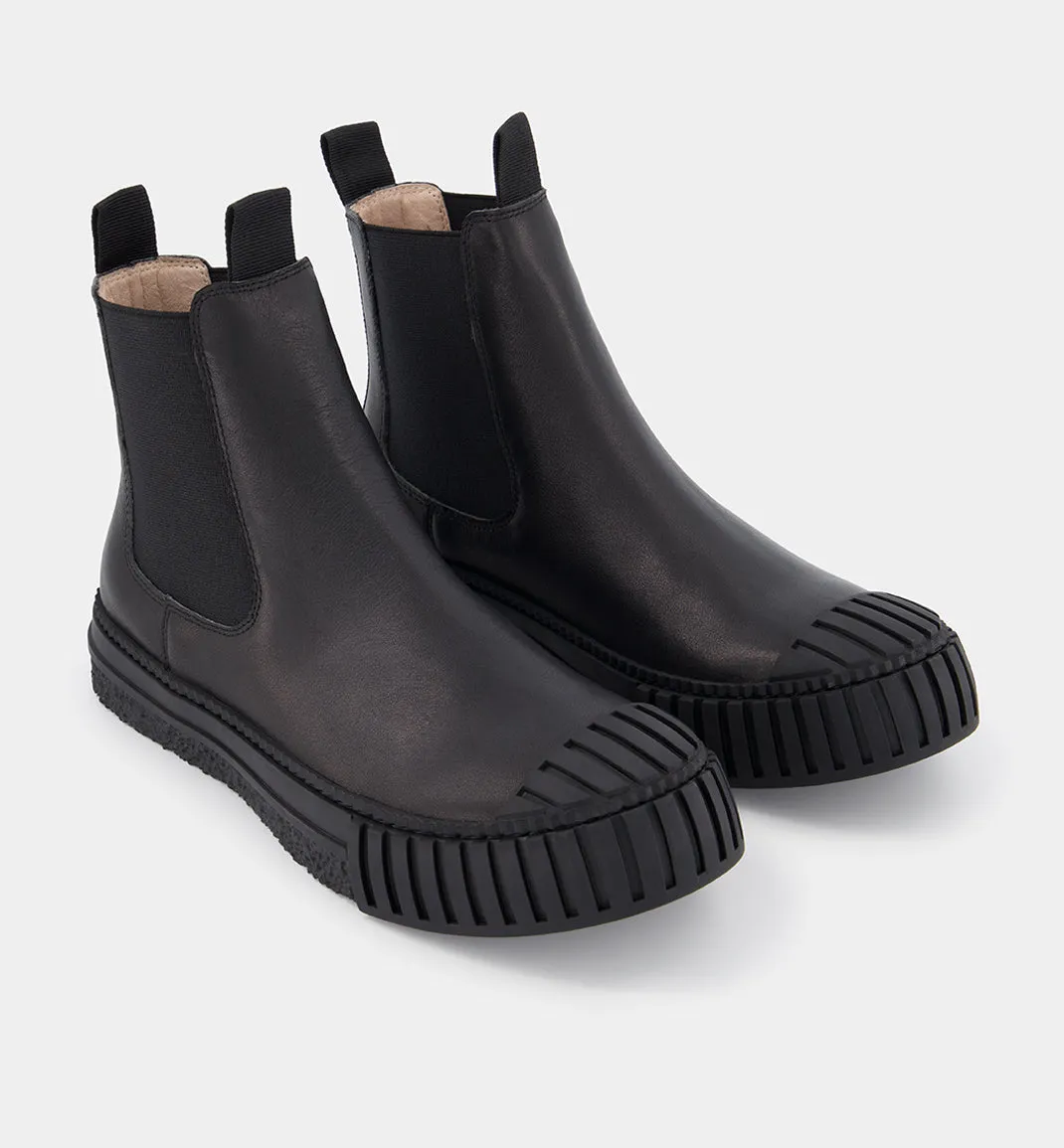 Barbar Chelsea Boots | Black Leather