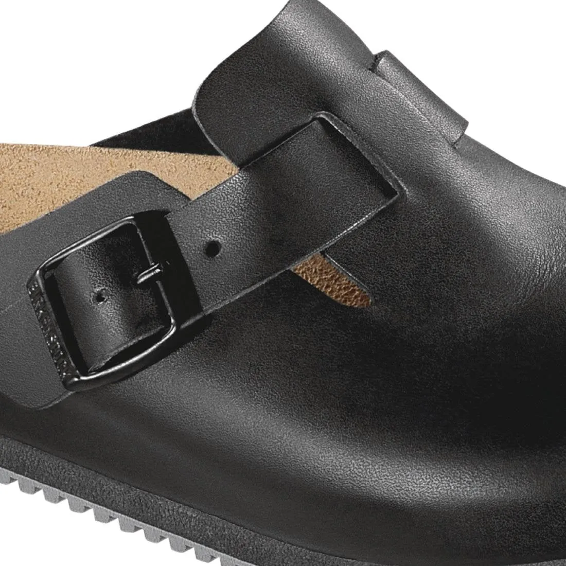 BB129-42 Birkenstock Super Grip Professional Boston Clogs Black 42