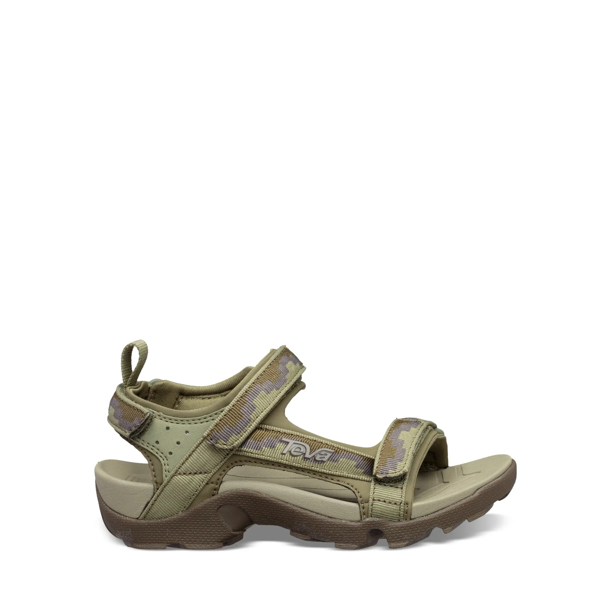 Big Kid's Teva Tanza Color: Steps Dark Olive