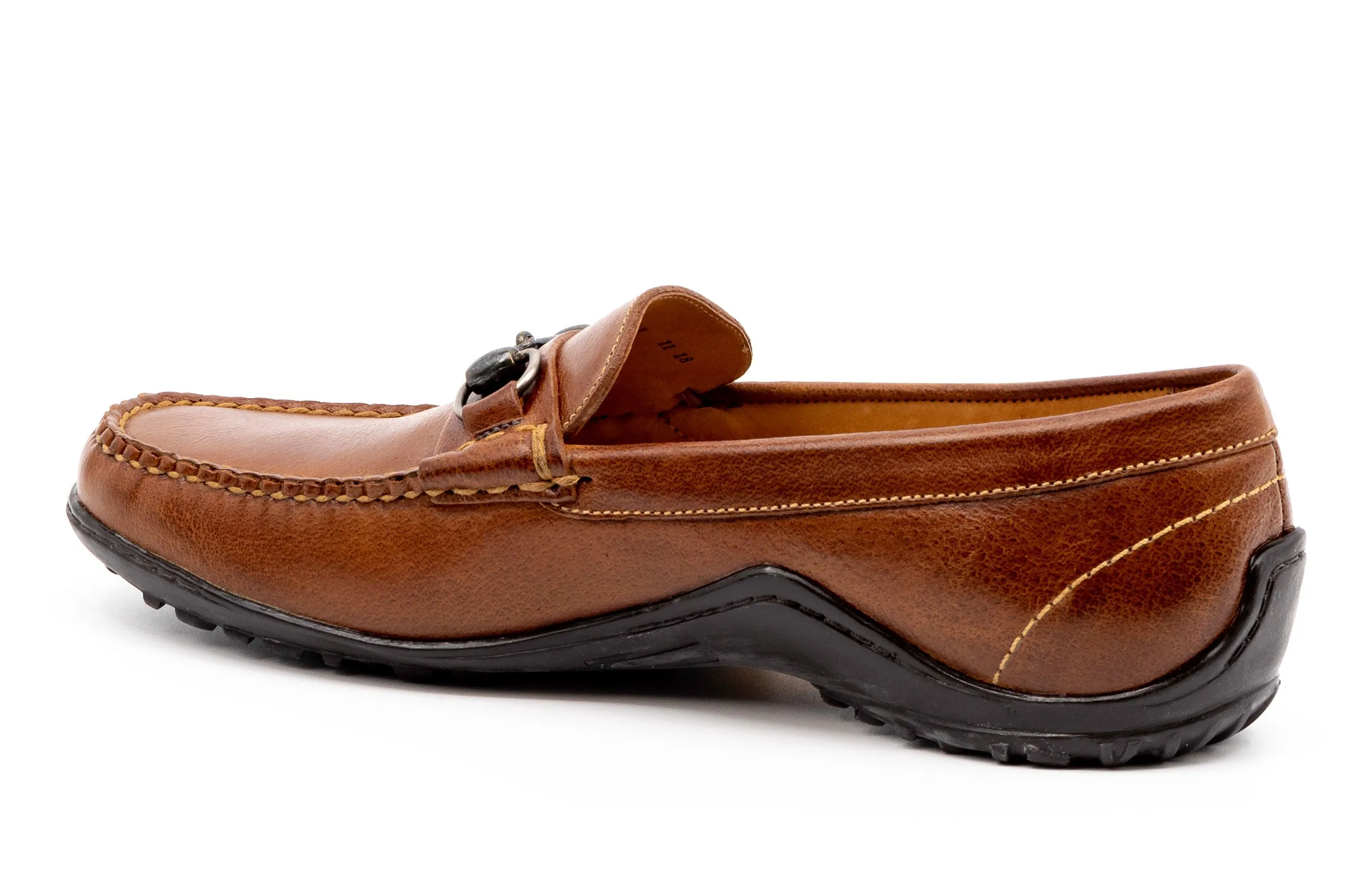 Bill Water Buffalo Horse Bit Loafers - Burnt Cedar