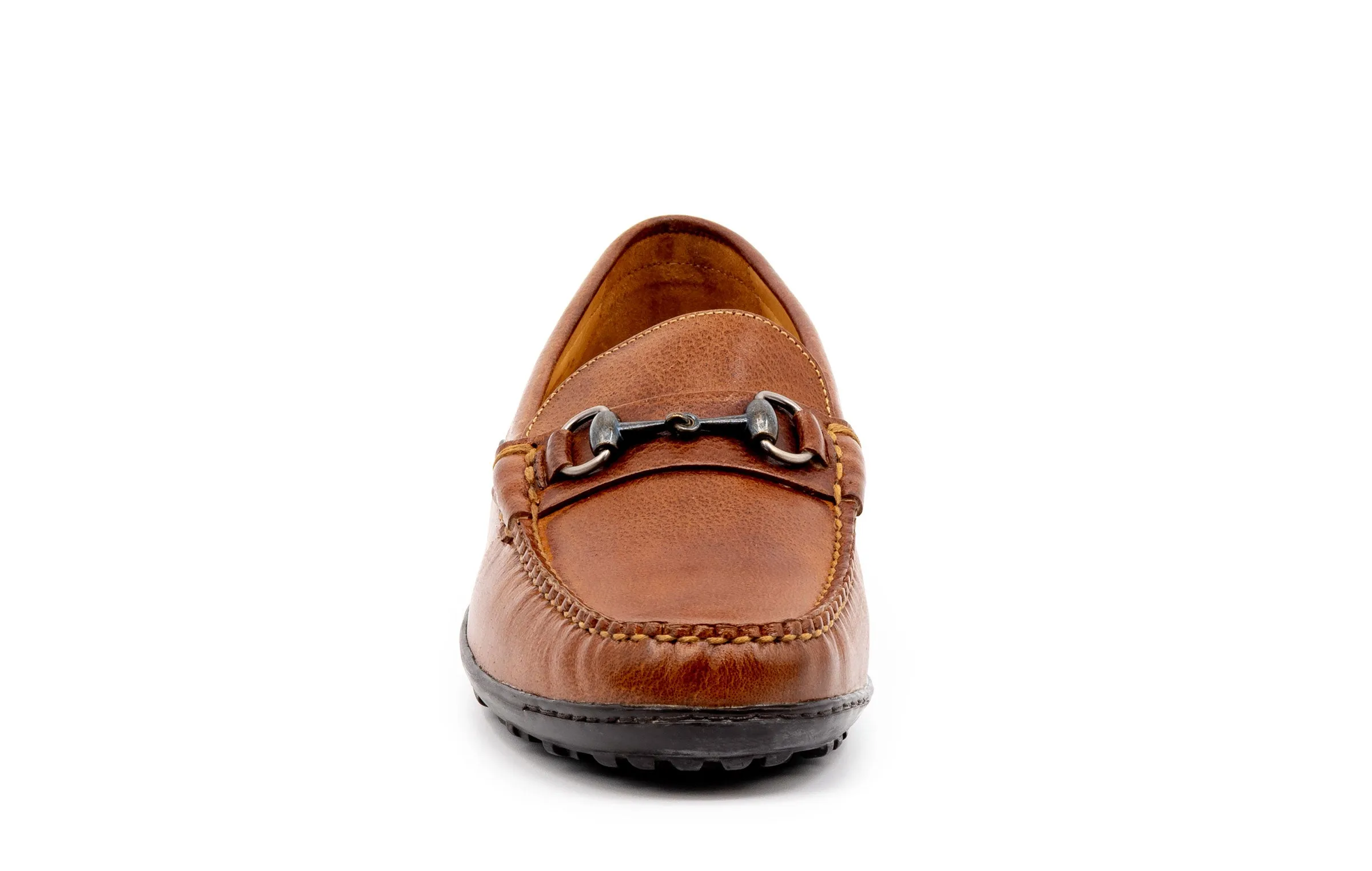 Bill Water Buffalo Horse Bit Loafers - Burnt Cedar