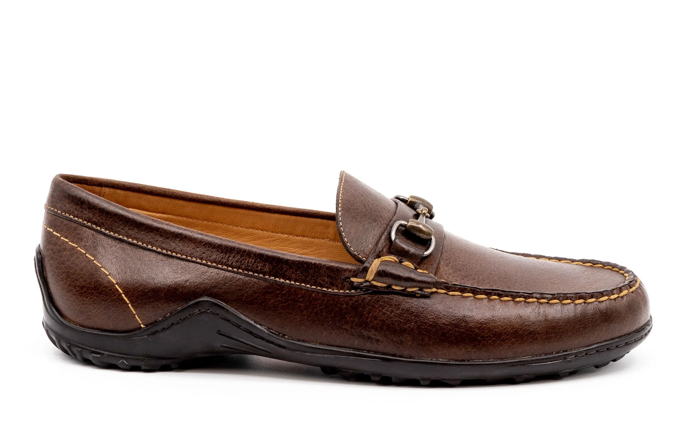 Bill Water Buffalo Horse Bit Loafers - Walnut