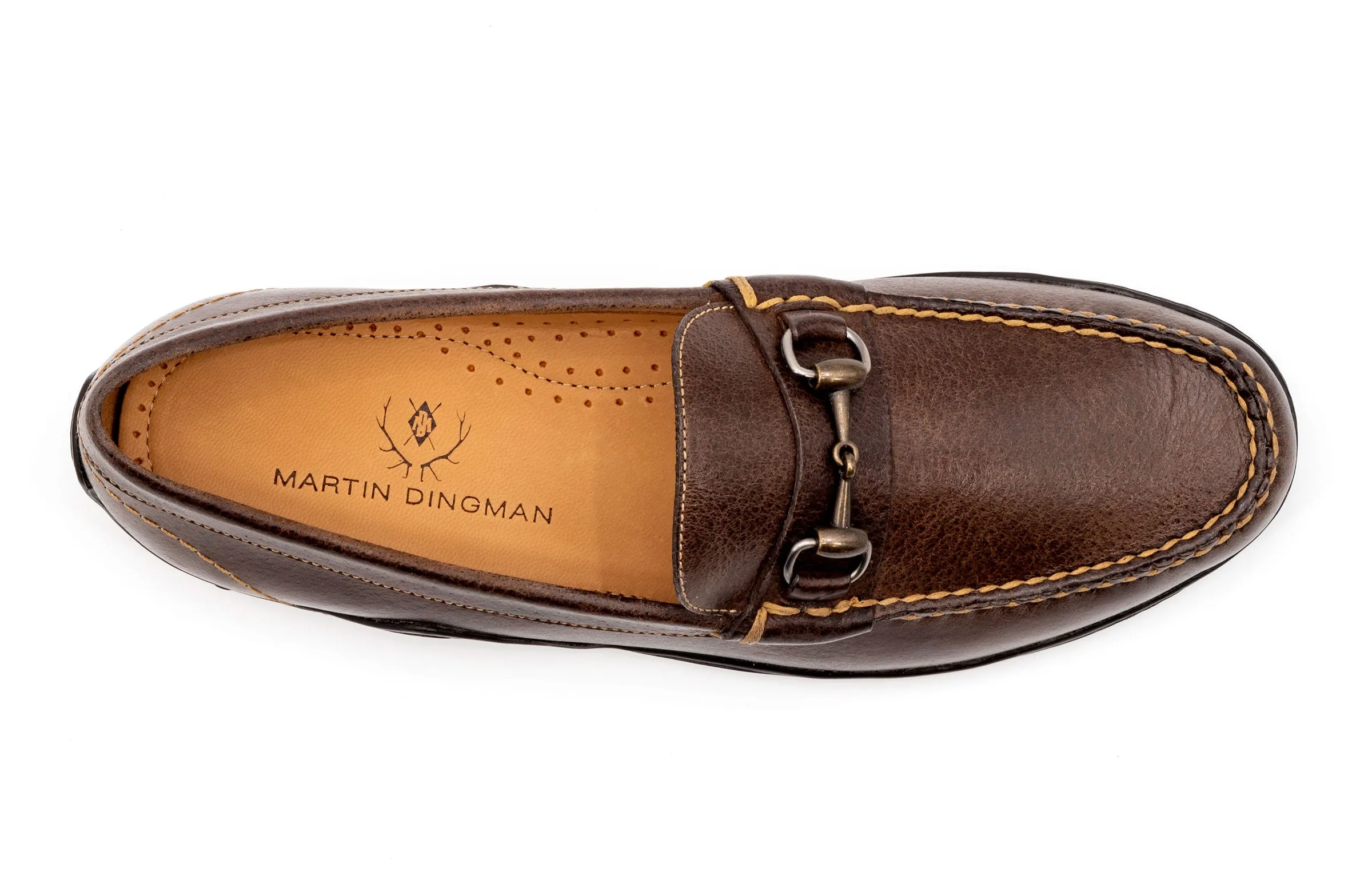 Bill Water Buffalo Horse Bit Loafers - Walnut