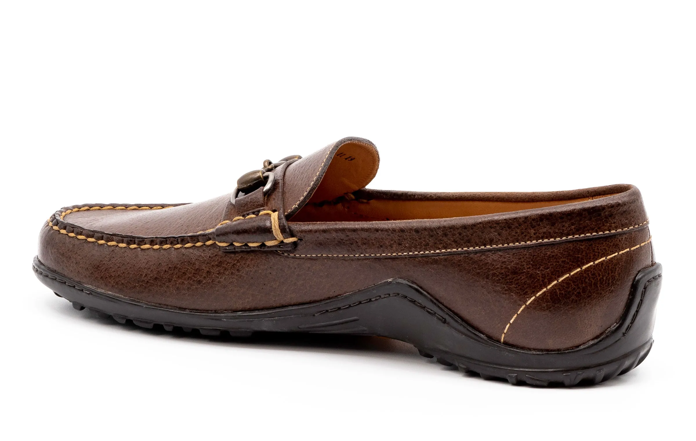 Bill Water Buffalo Horse Bit Loafers - Walnut