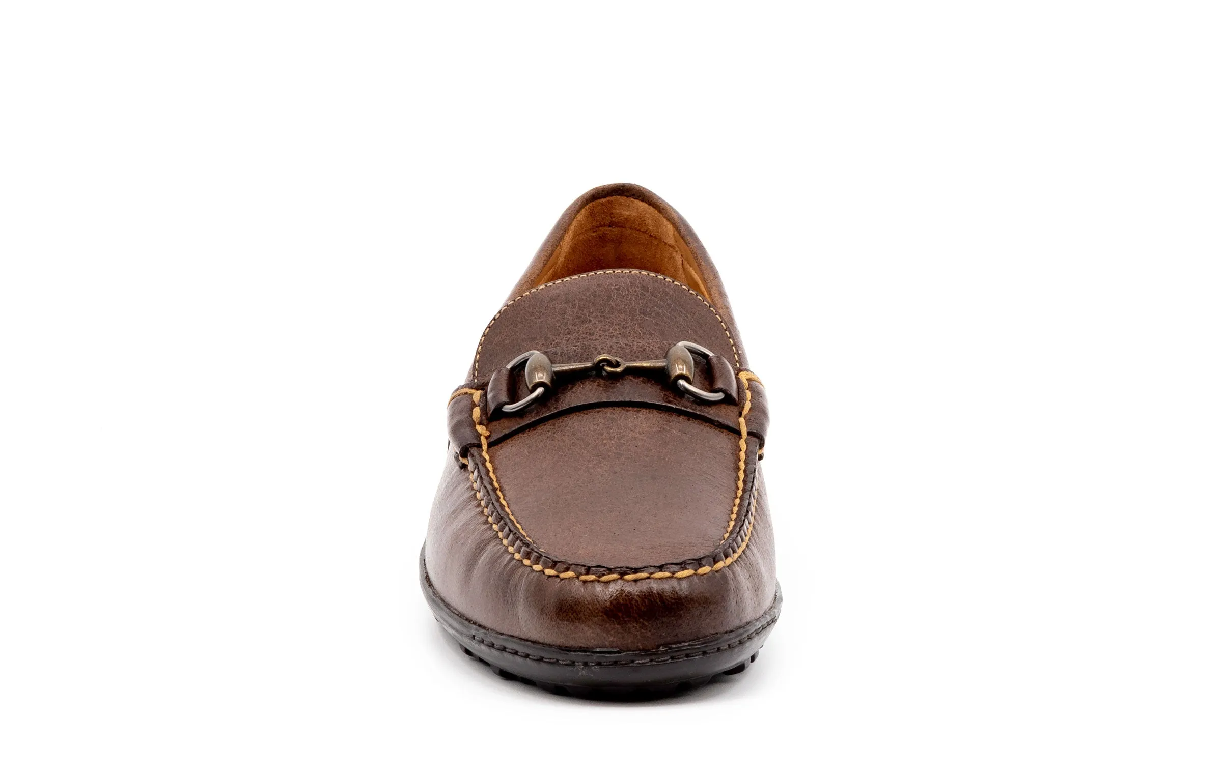 Bill Water Buffalo Horse Bit Loafers - Walnut