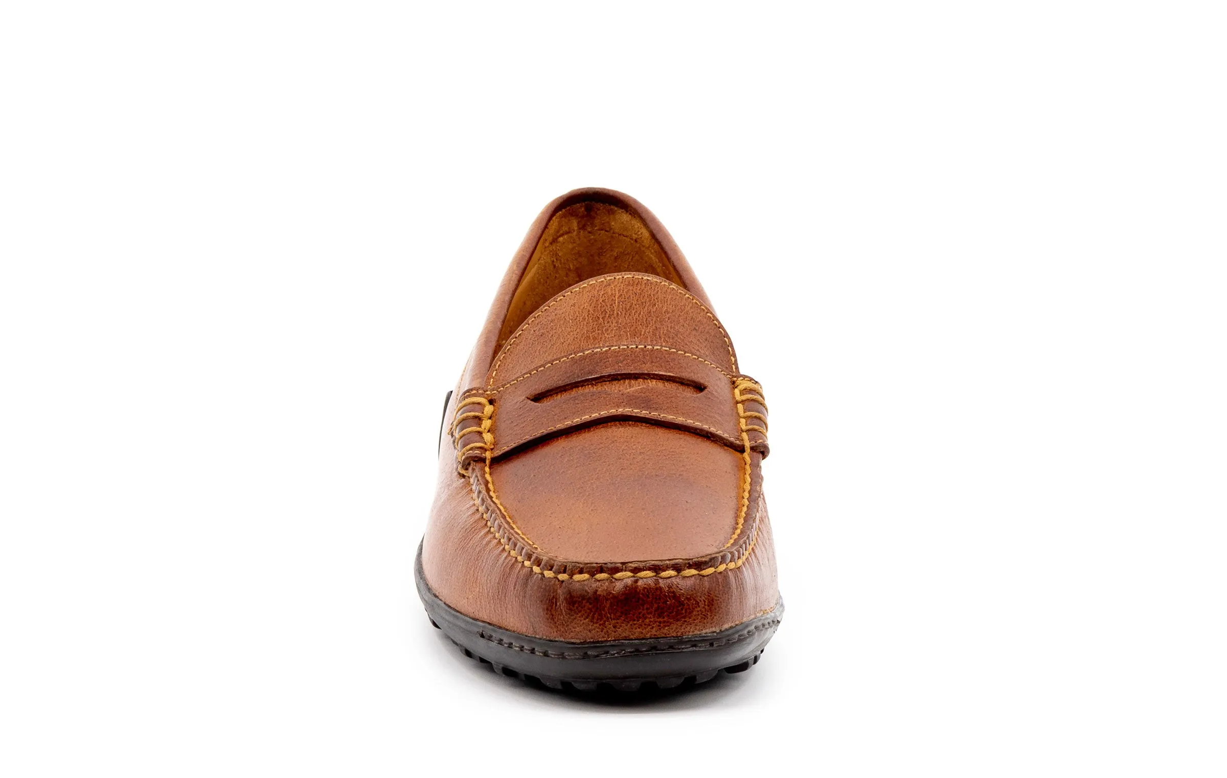 Bill Water Buffalo Penny Loafers - Burnt Cedar