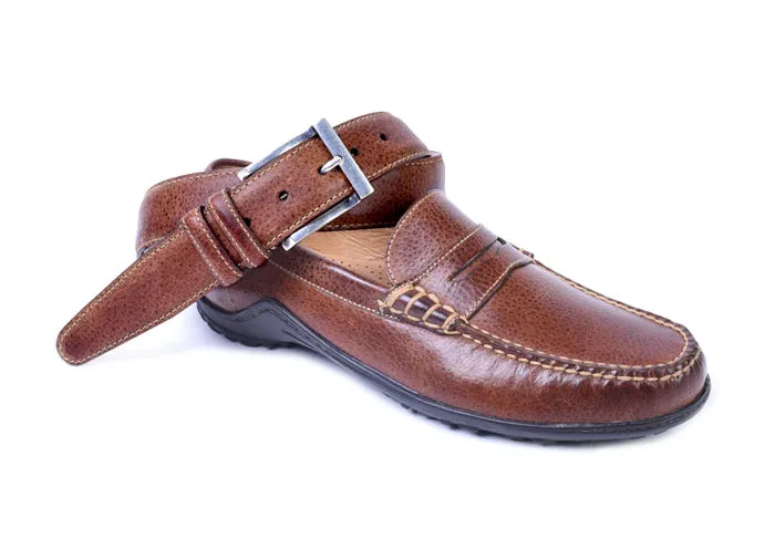 Bill Water Buffalo Penny Loafers - Burnt Cedar