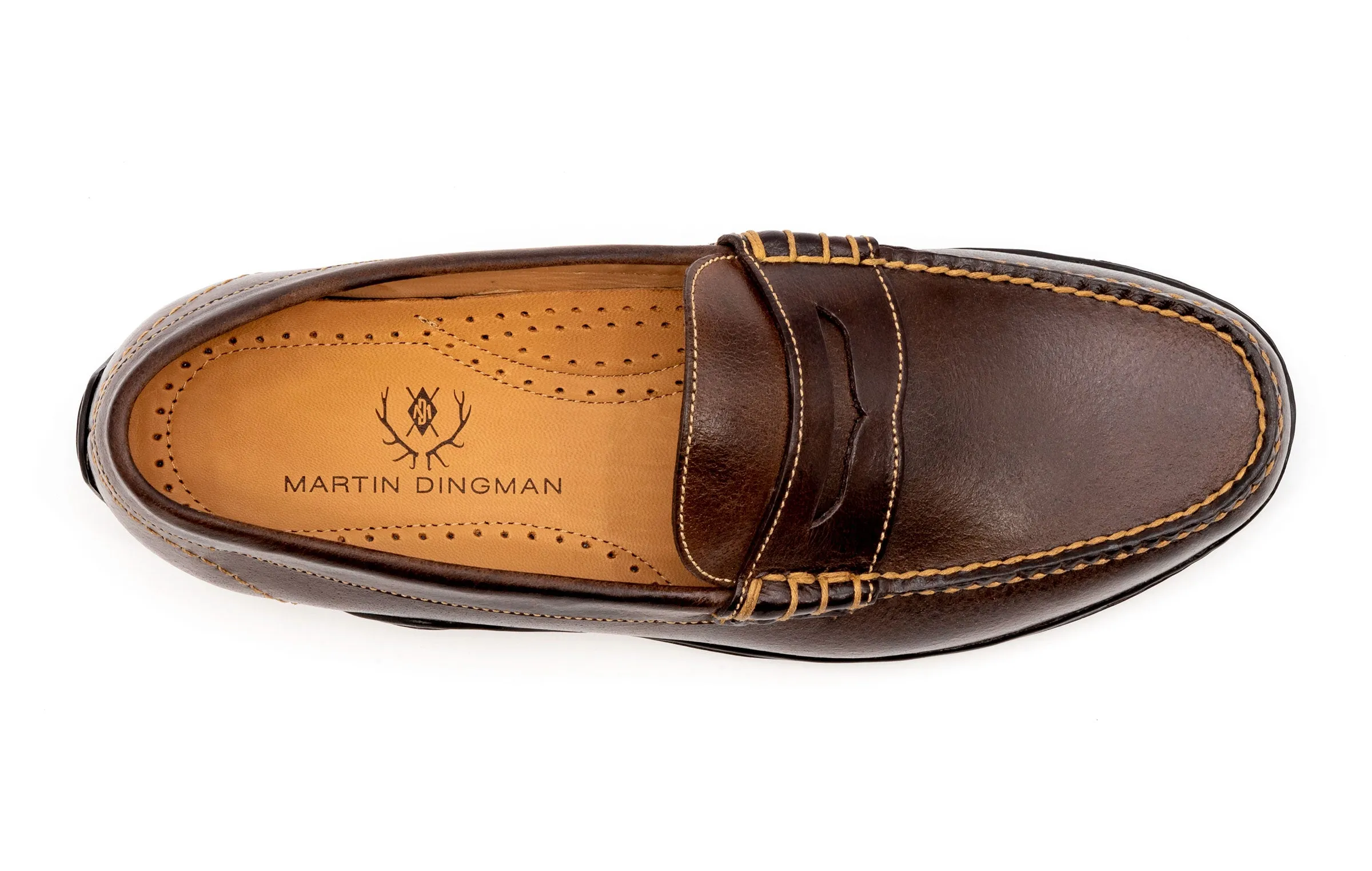 Bill Water Buffalo Penny Loafers - Walnut