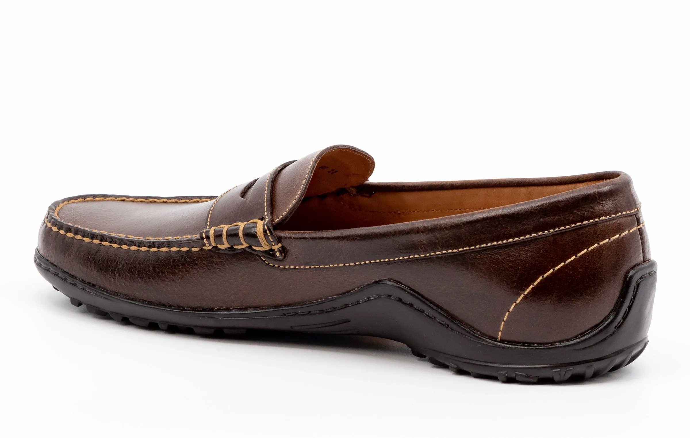 Bill Water Buffalo Penny Loafers - Walnut