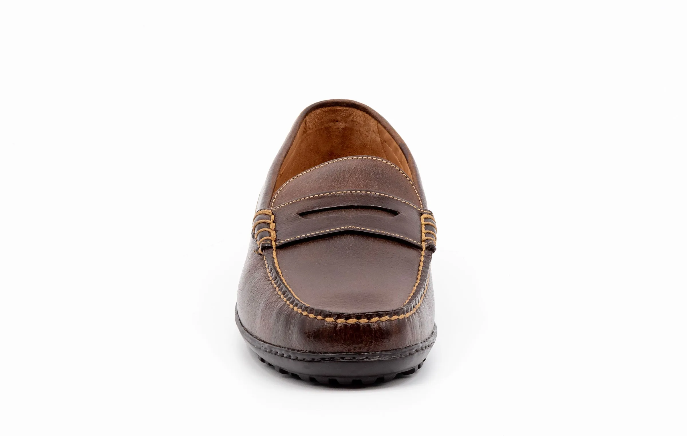 Bill Water Buffalo Penny Loafers - Walnut