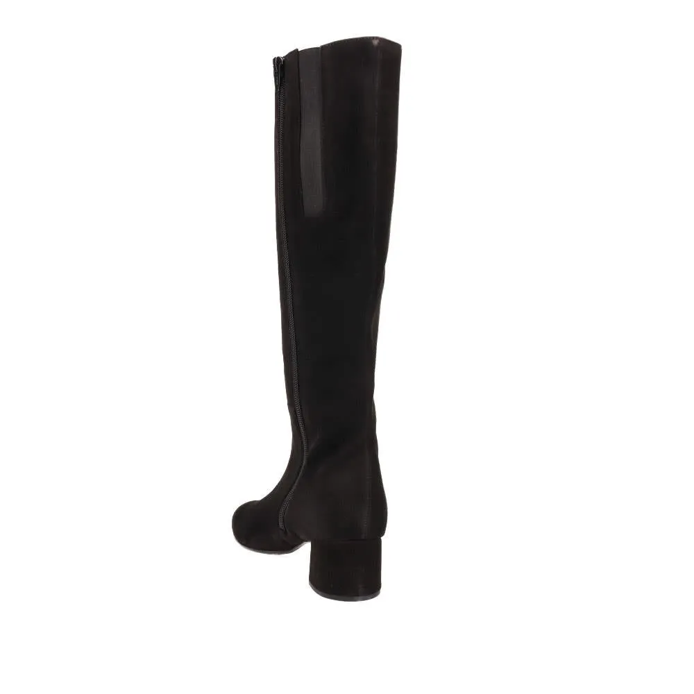 Block-Heel Leather Long Boots - GAB40533 / 326 846