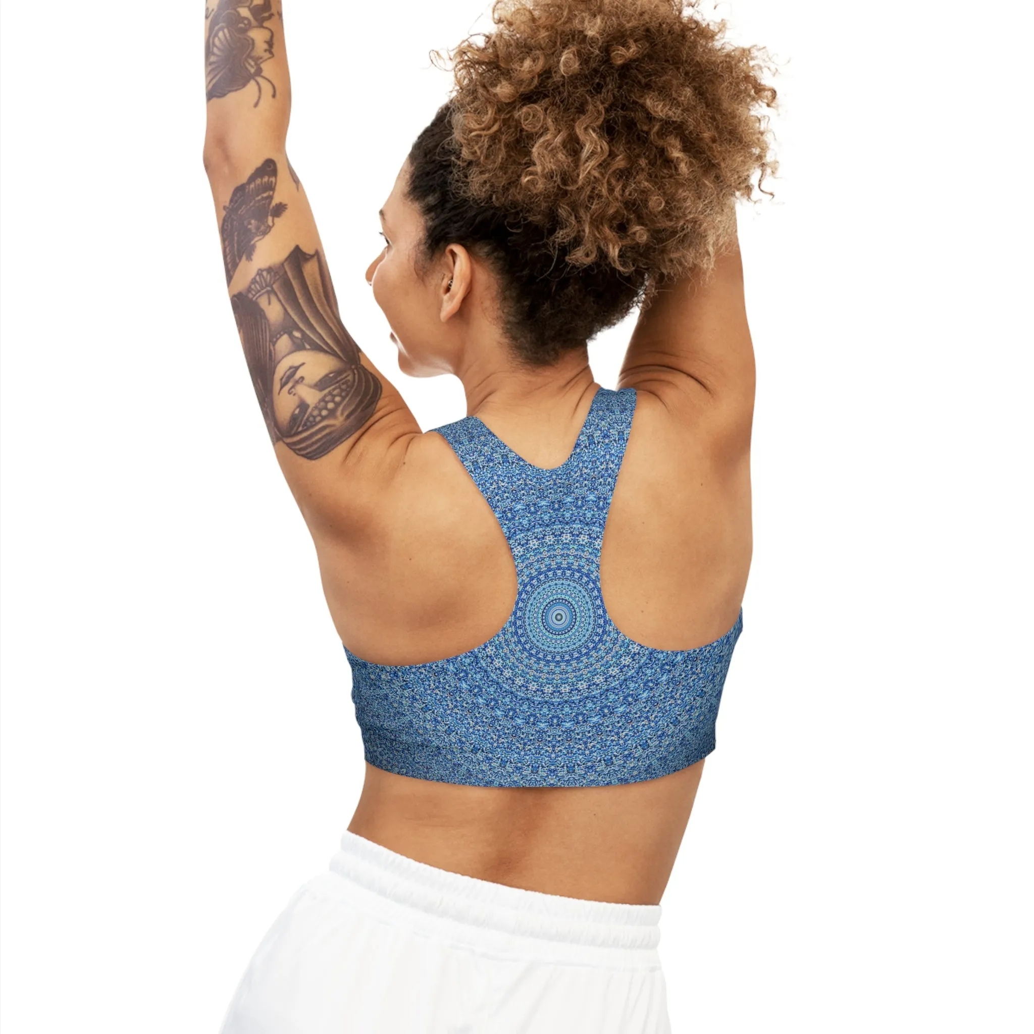 Blue Mandala - Inovax Seamless Sports Bra