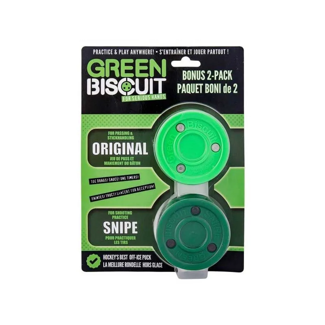 Blue Sports Green Biscuit 2 Pack Combo Training Puck