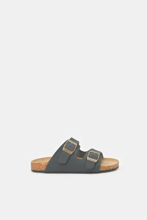 Boys Grey Cork Sandals