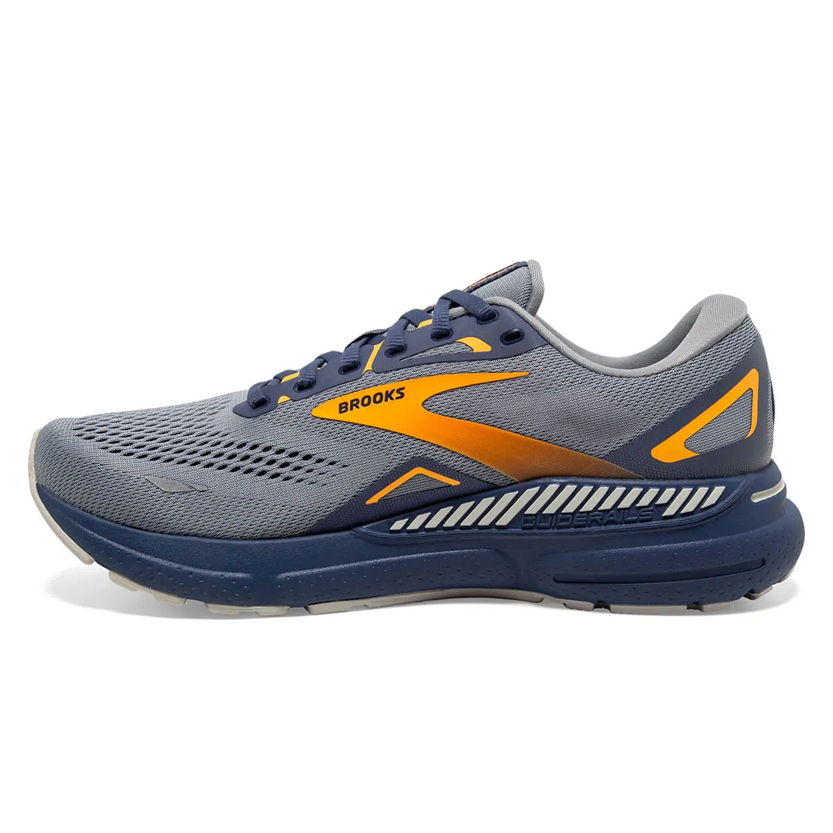 Brooks Adrenaline GTS 23 Mens | Grey/crown Blue/orange