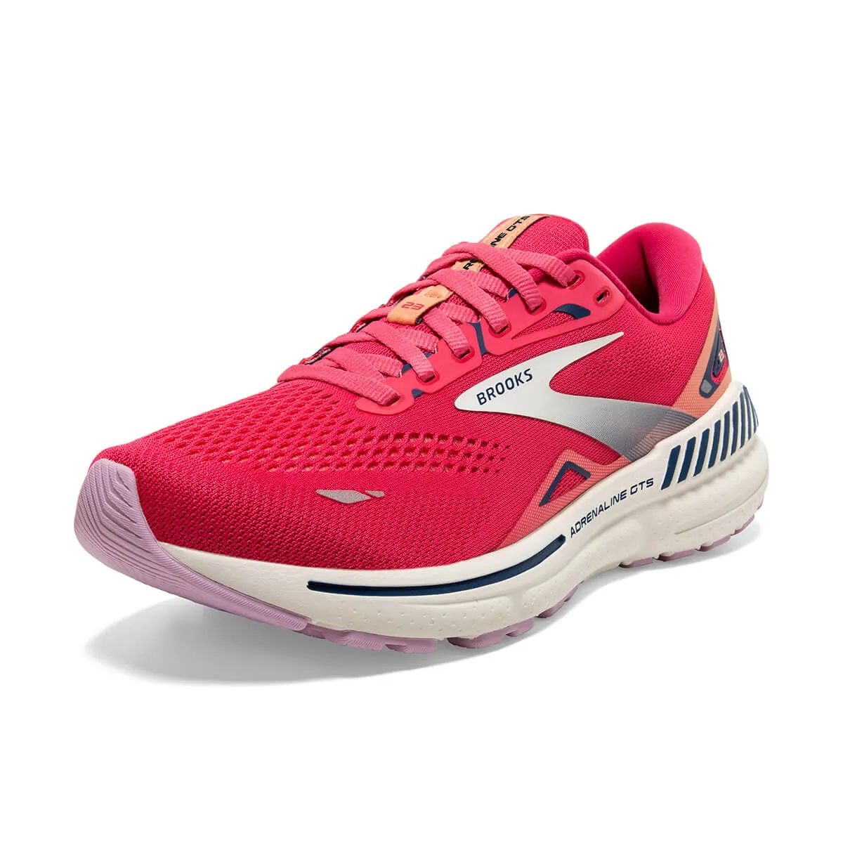 Brooks Adrenaline GTS 23 Womens | Raspberry/papaya/blue