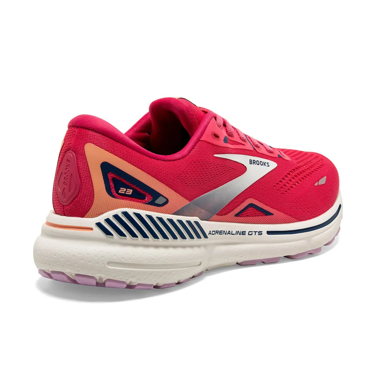 Brooks Adrenaline GTS 23 Womens | Raspberry/papaya/blue